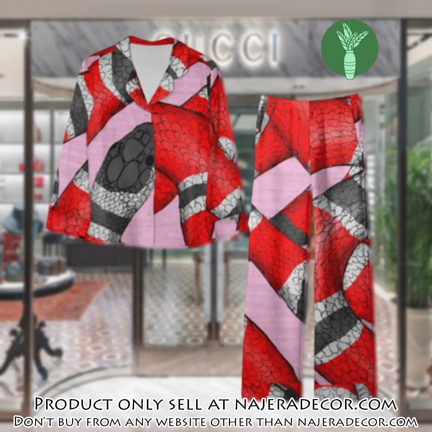 Trending luxury gc satin pajama set pjs1062 njr3811289